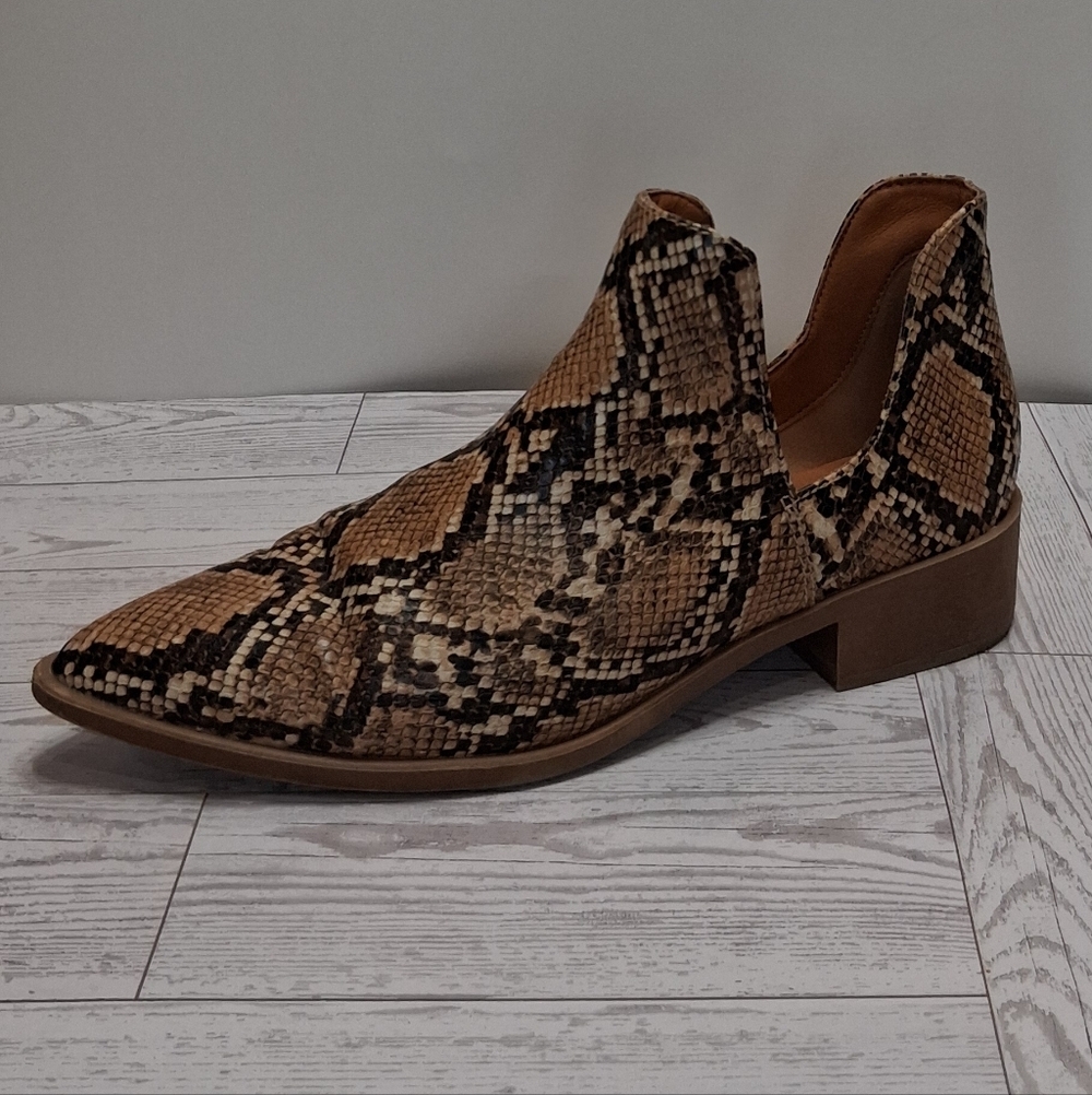 Steve Madden Brown Snake Print Joella Pointed Toe Women's Ankle Booties Size 10 - Picture 10 of 10